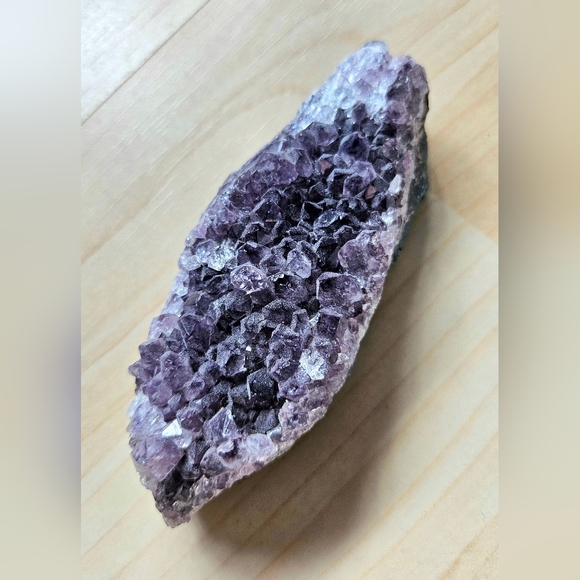 Amethyst Crystal Geode Set: One Grape Amethyst, One With Defined Crystals - Picture 4 of 4